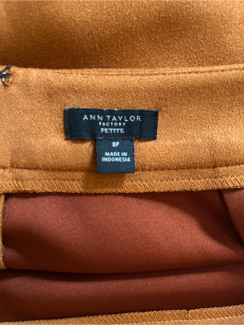 Ann Taylor Pencil Skirt in Burnt Orange - Picture 3 of 5